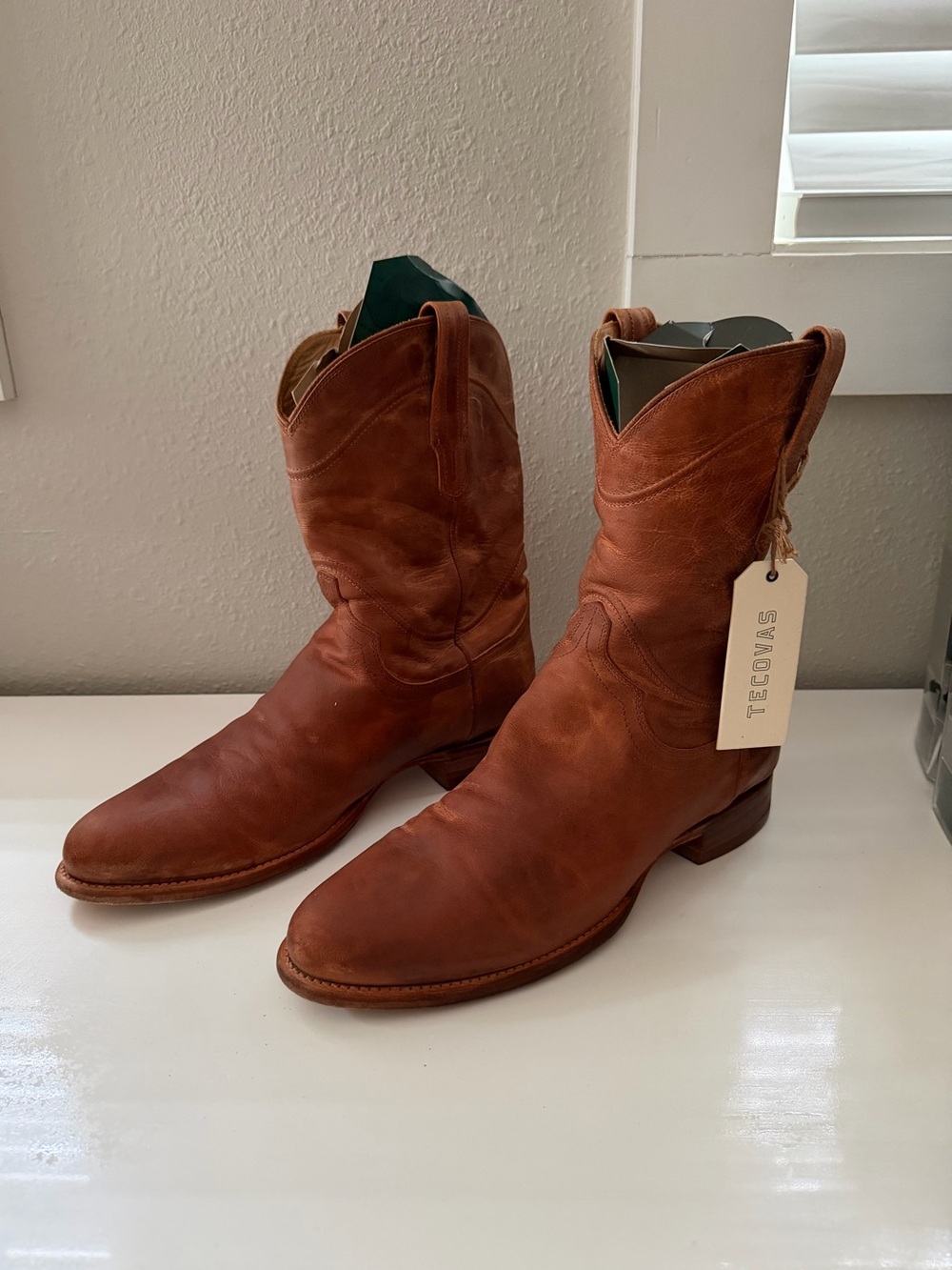 Men's Brown Leather Cowboy Boots